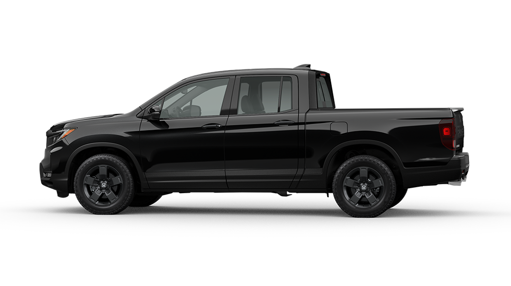 2025 Honda Ridgeline Black Edition in Crystal Black Pearl profile view