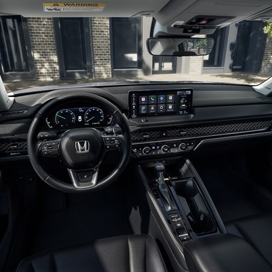2026 Honda Accord Black interior cabin.